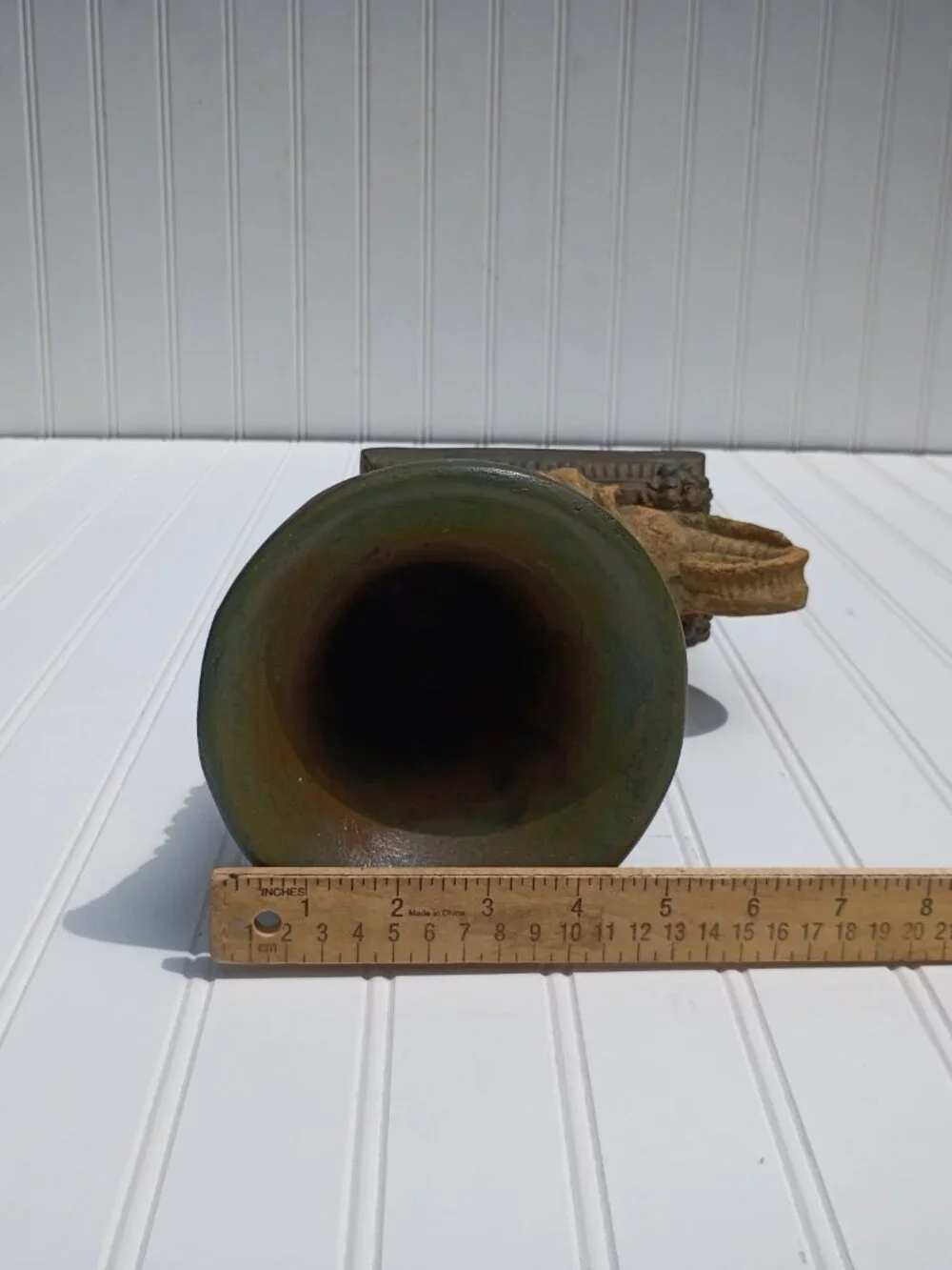 Vintage Cornucopia Elephant Planter Decorative Tabletop Horn of Plenty Vase 11